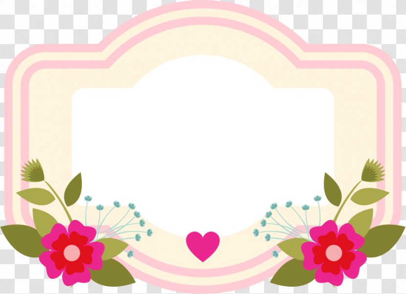 Flower Pin Text Box - Cupcake Frame Transparent PNG