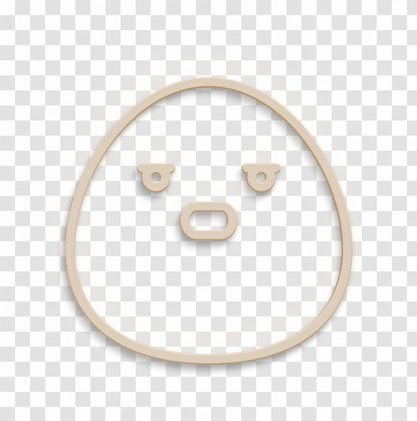 Pensive Icon Emoji Icon Transparent PNG