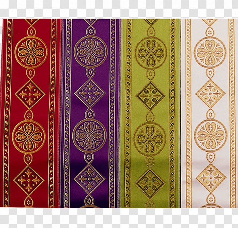 Chasuble Gallon Liturgy Stole Ornament - Fringe - Textile Transparent PNG