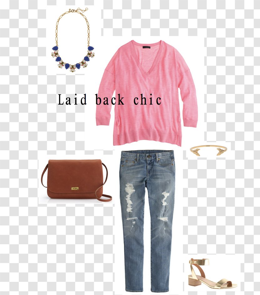 Fashion Sleeve Jeans Shoe Pink M Transparent PNG