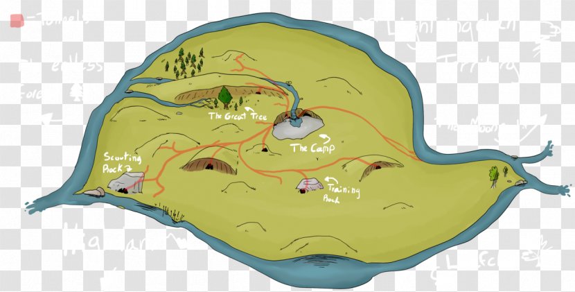 Mammal Cartoon Water Map - Cf Transparent PNG