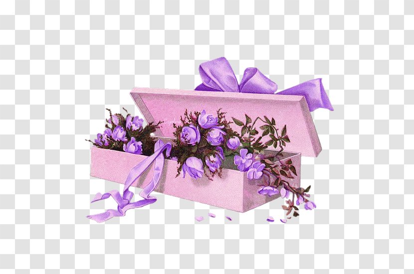 Paper Flower Rose Greeting Card Box - Violet - Purple Flowers Bouquet Gift Decoration Pattern Transparent PNG