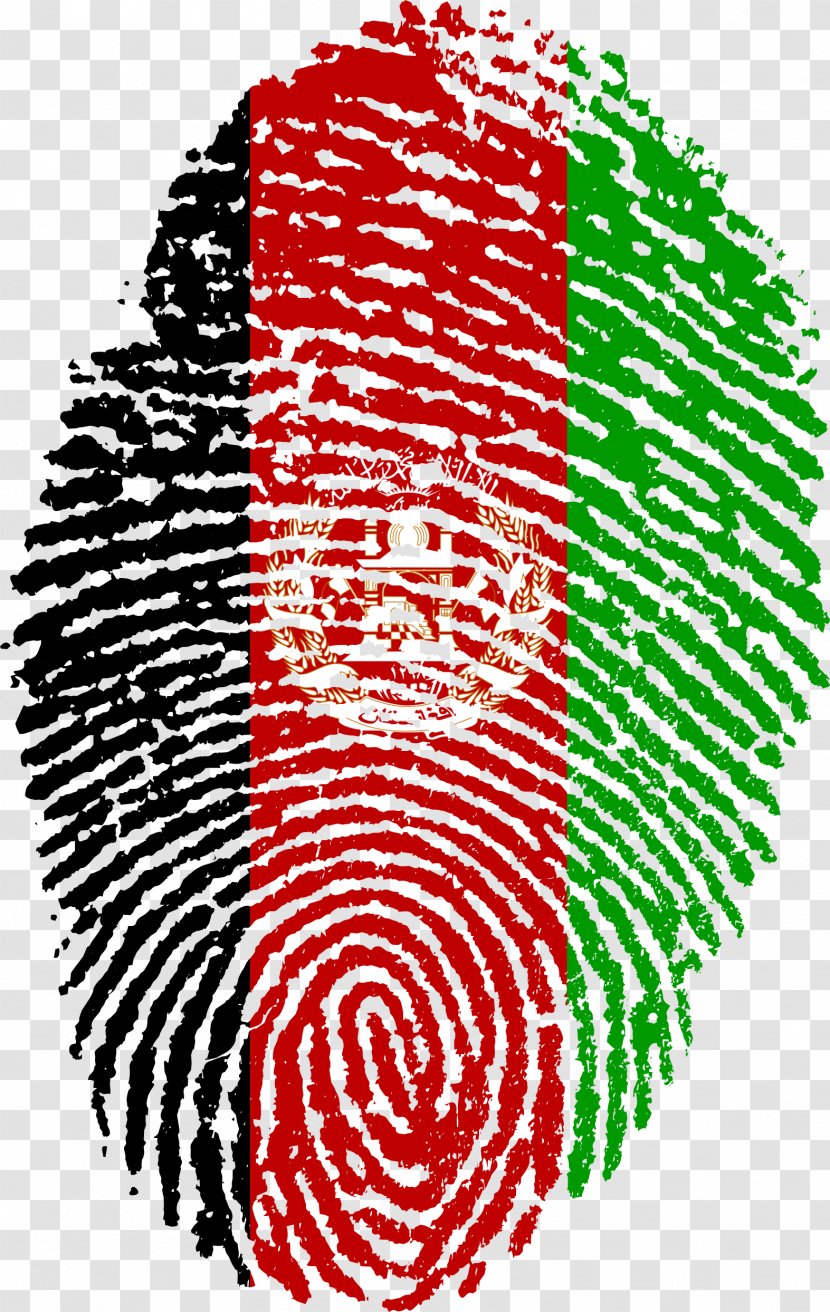 United States Fingerprint Flag Of Libya - Silhouette - Finger Print Transparent PNG