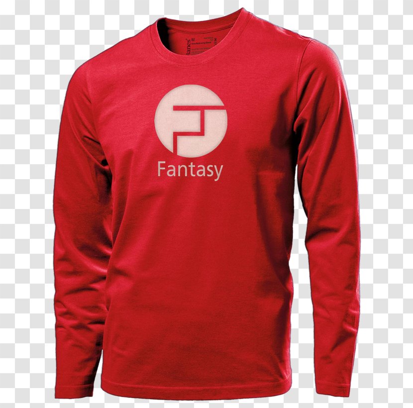 Long-sleeved T-shirt Polo Shirt Clothing - Red Transparent PNG