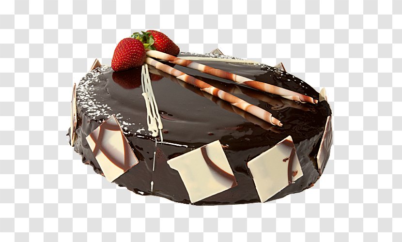 Flourless Chocolate Cake Sachertorte Truffle Ganache Transparent PNG