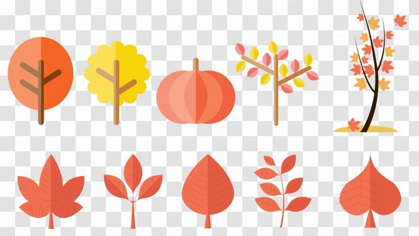 Autumn Euclidean Vector Download - Leaf - Leaves Transparent PNG