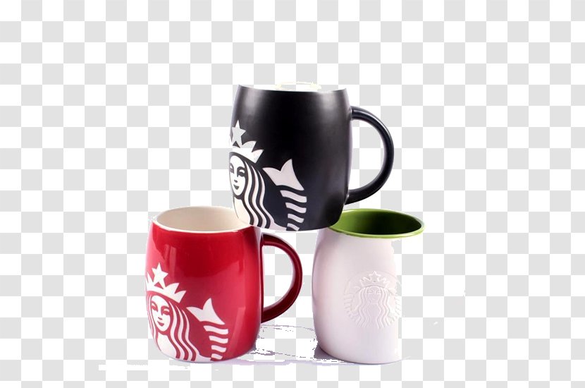 Coffee Cup Mug Starbucks Ceramic - Porcelain - Color Transparent PNG