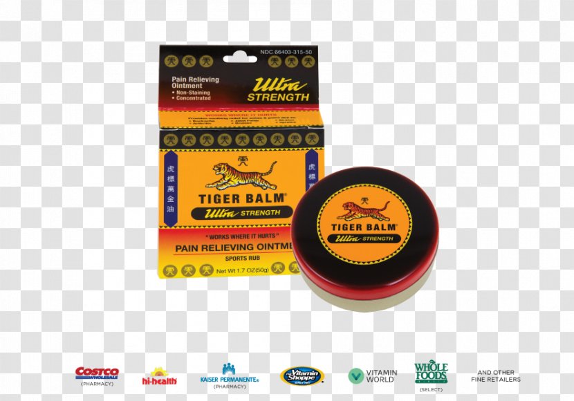 Tiger Balm Red Extra Strength Pain Relieving Ointment Topical Medication Cream T I G E R B A L M U S C 2 O Z - Hardware - Chinese Herbal Medicine Transparent PNG