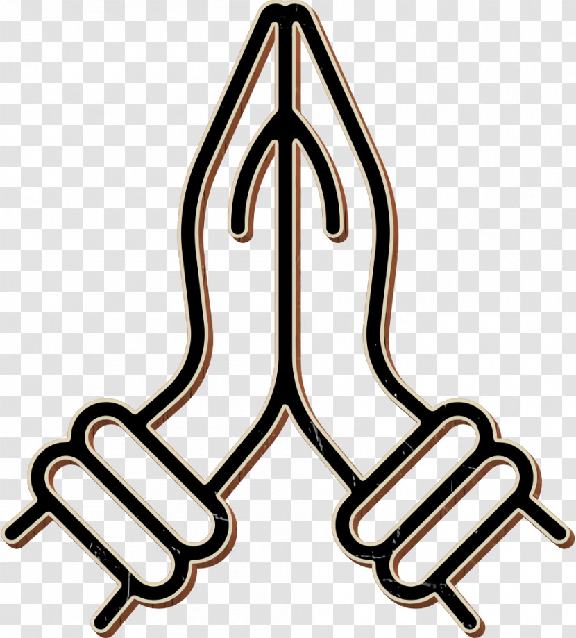 Religion Icon Namaste Icon India Icon Transparent PNG