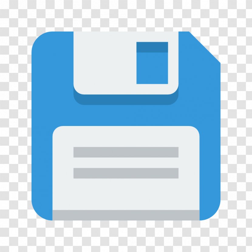 Blue Computer Icon Angle Brand - Logo - Floppy Transparent PNG