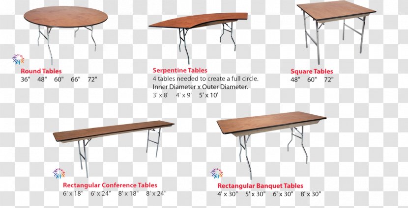 Folding Tables Furniture Chair Standard Table - Event Transparent PNG