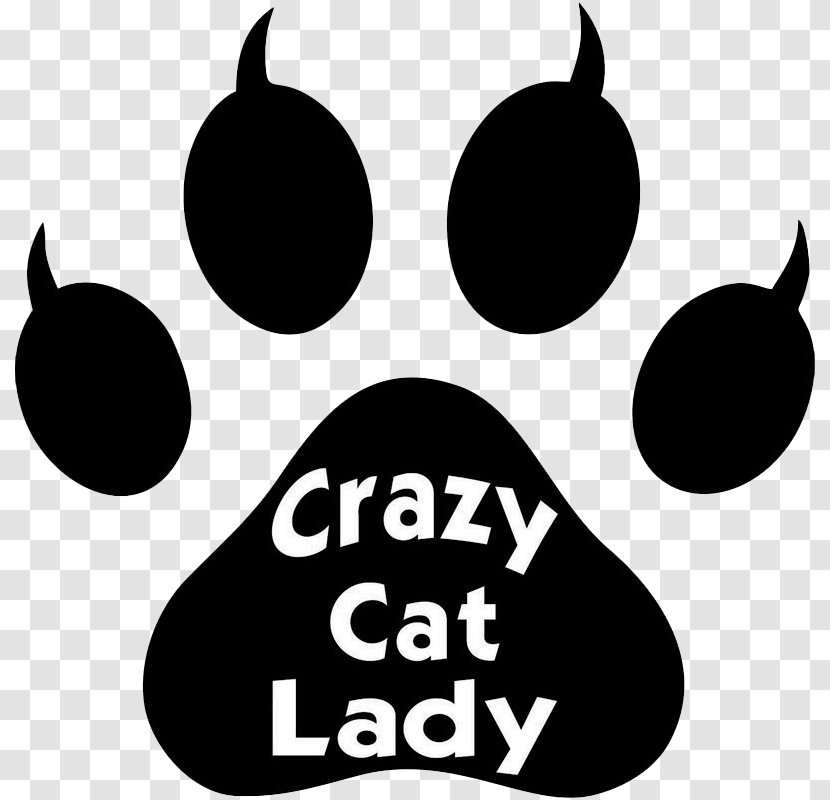 Cat Kitten Dog Paw Clip Art - Brand - Black And White Crazy Footprints Transparent PNG
