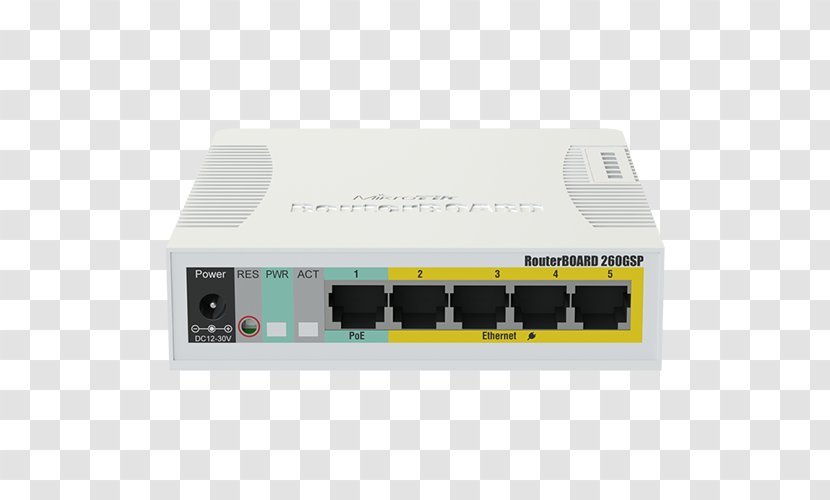 MikroTik RouterBOARD Power Over Ethernet Network Switch - Mikrotik Routerboard Hex Rb750gr3 - Routeros Transparent PNG