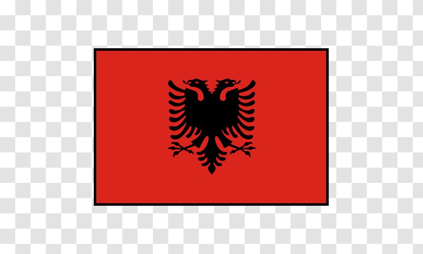 Flag Of Albania Albanian Double-headed Eagle - Symbol Transparent PNG
