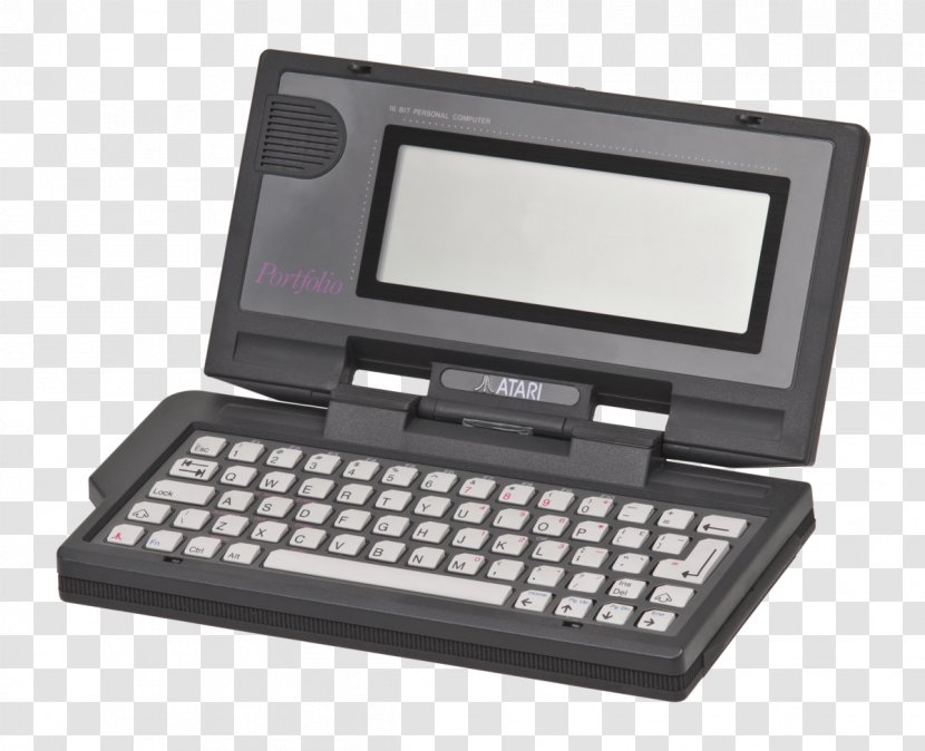 Atari Portfolio Palmtop PC IBM Compatible 2600 - Input Device - Three-dimensional Computer Transparent PNG