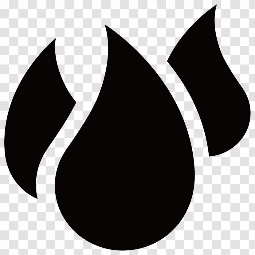 Image Icon Design Illustration - Black And White - Flame Outline Transparent PNG