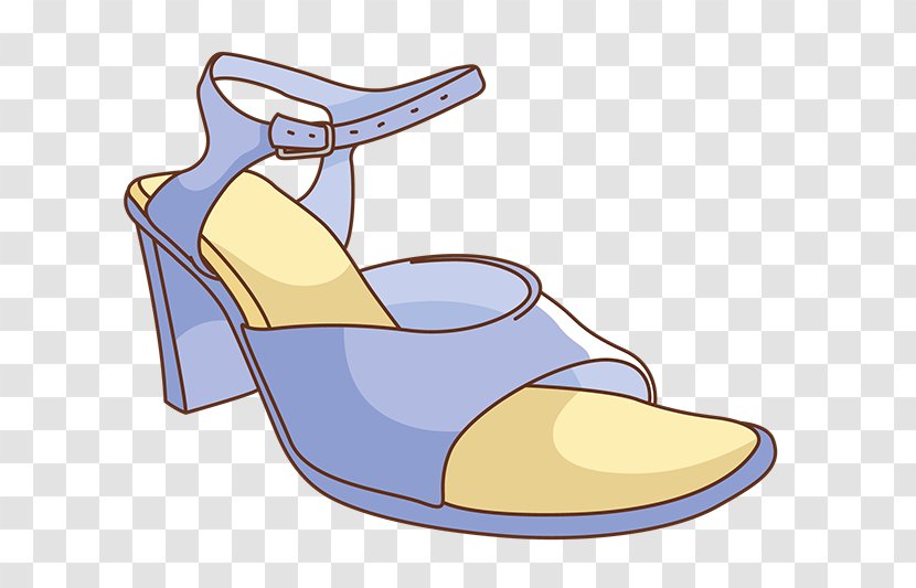 High-heeled Footwear Sandal Shoe Cartoon - Sandals Transparent PNG