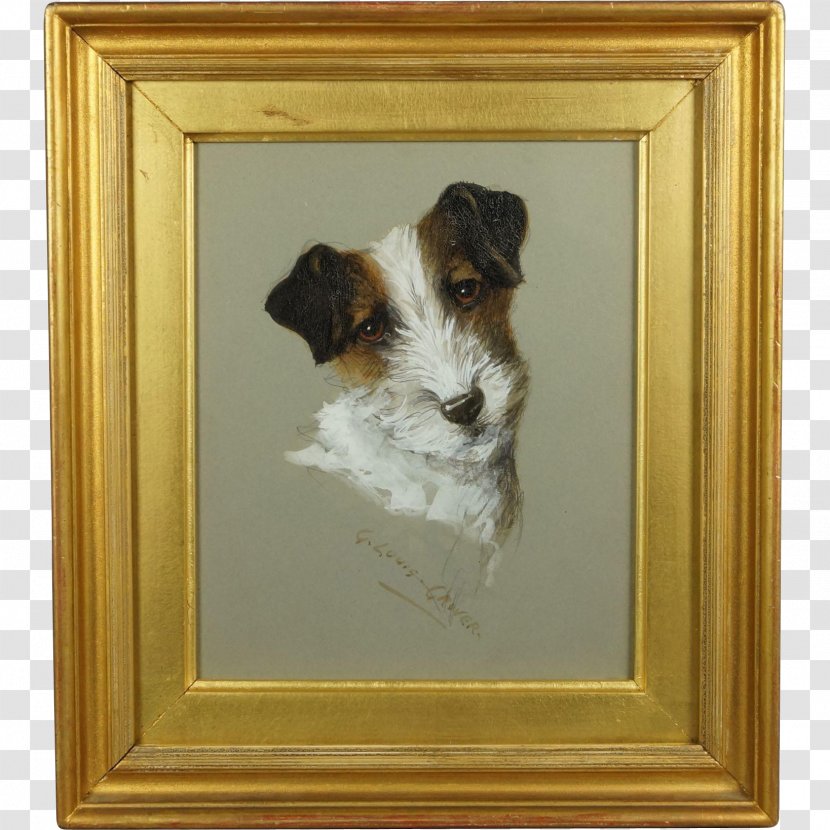 Wire Hair Fox Terrier Jack Russell Norwich - Portrait - Painting Transparent PNG