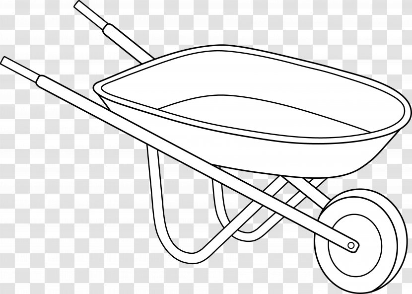 Wheelbarrow Drawing Clip Art - Coloring Book - Garden Transparent PNG