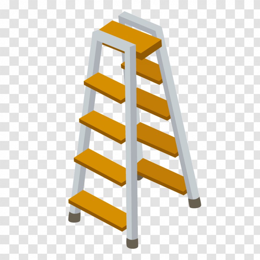 Cartoon Ladder - Pixel - Yellow Transparent PNG