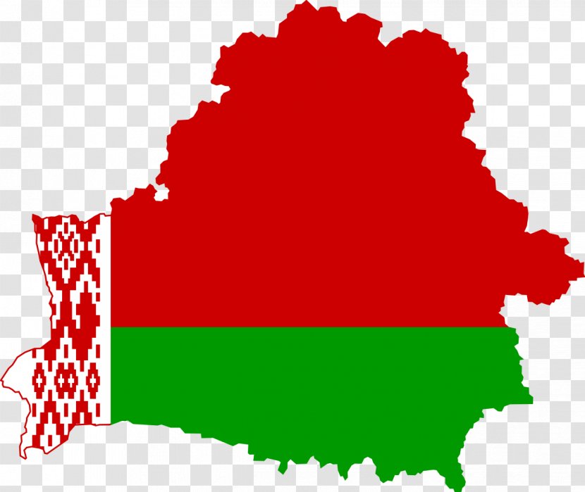Flag Of Belarus Map National - Republic Transparent PNG