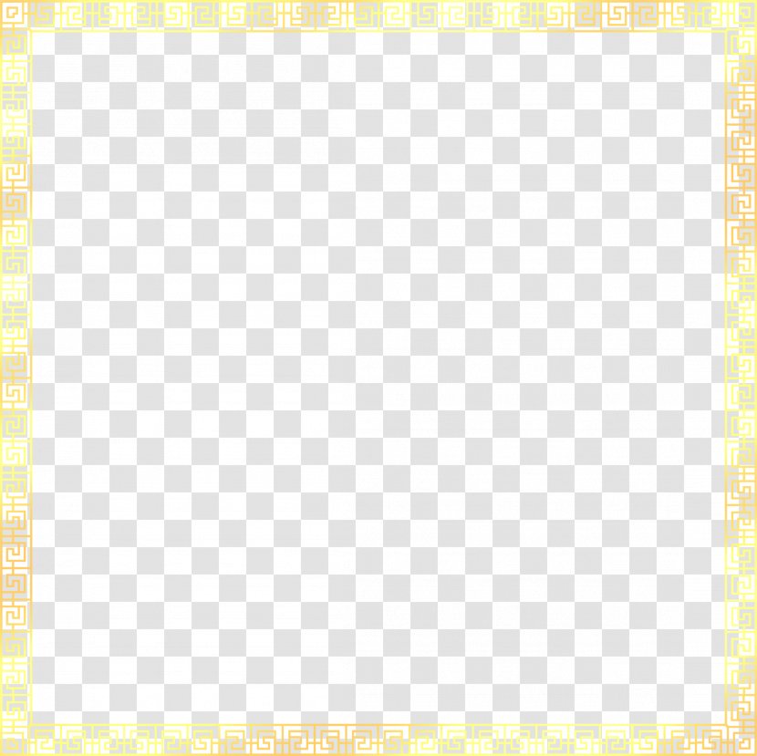 Square Angle Yellow Pattern - Symmetry - Continental Frame Golden Transparent PNG