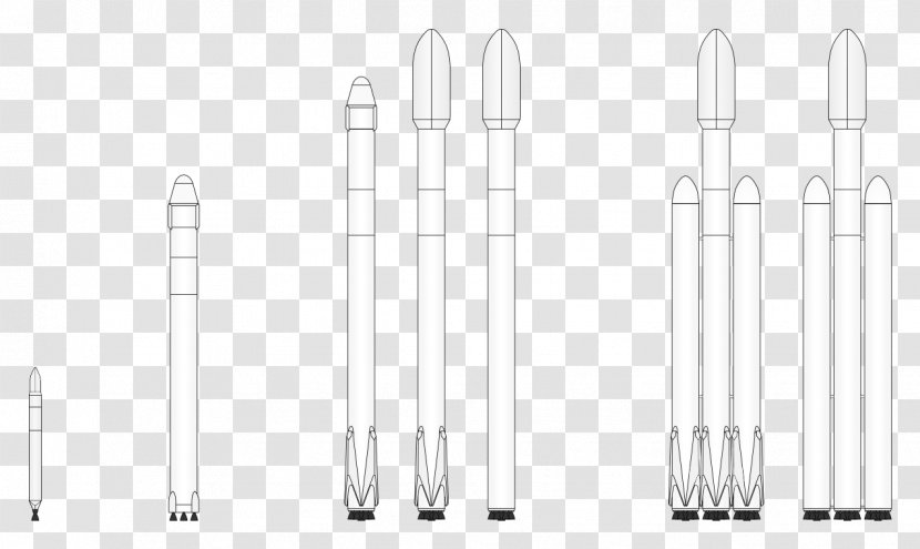 Falcon 9 V1.1 V1.0 Payload Fairing SpaceX Dragon - Rockets Transparent PNG
