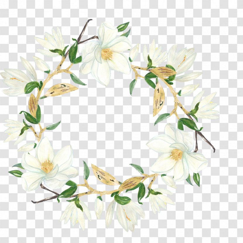 Wedding Invitation Paper Southern Magnolia Logo Clip Art - Flower Arranging Transparent PNG