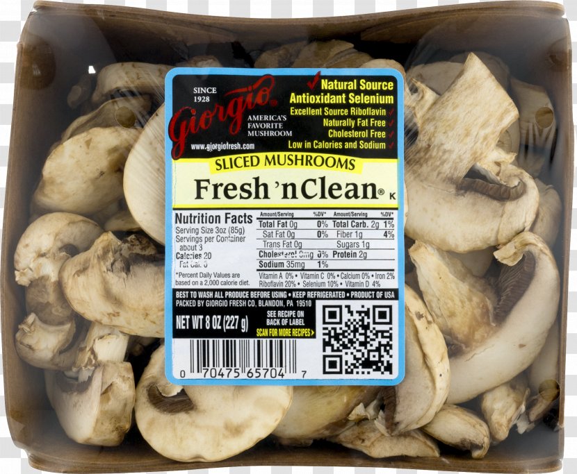 Common Mushroom Edible Ingredient Nutrition - Serving Size Transparent PNG