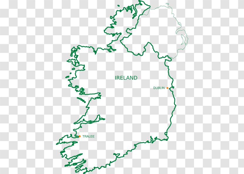 Ireland Blank Map United Kingdom Road - The European Wind Is Simple Transparent PNG