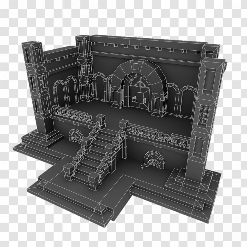 Pixel Dungeon Low Poly Art Concept - Game - Stairs Transparent PNG