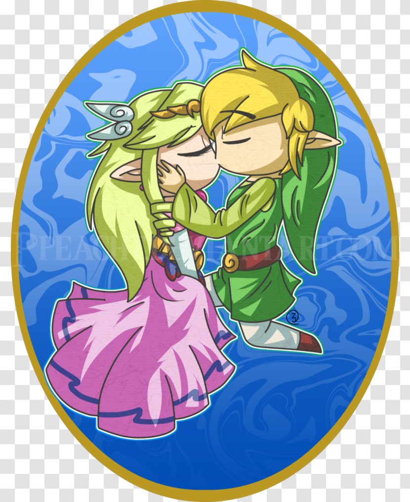 The Legend Of Zelda: Wind Waker Link Hyrule Warriors Cartoon - Silhouette - Kiss Transparent PNG