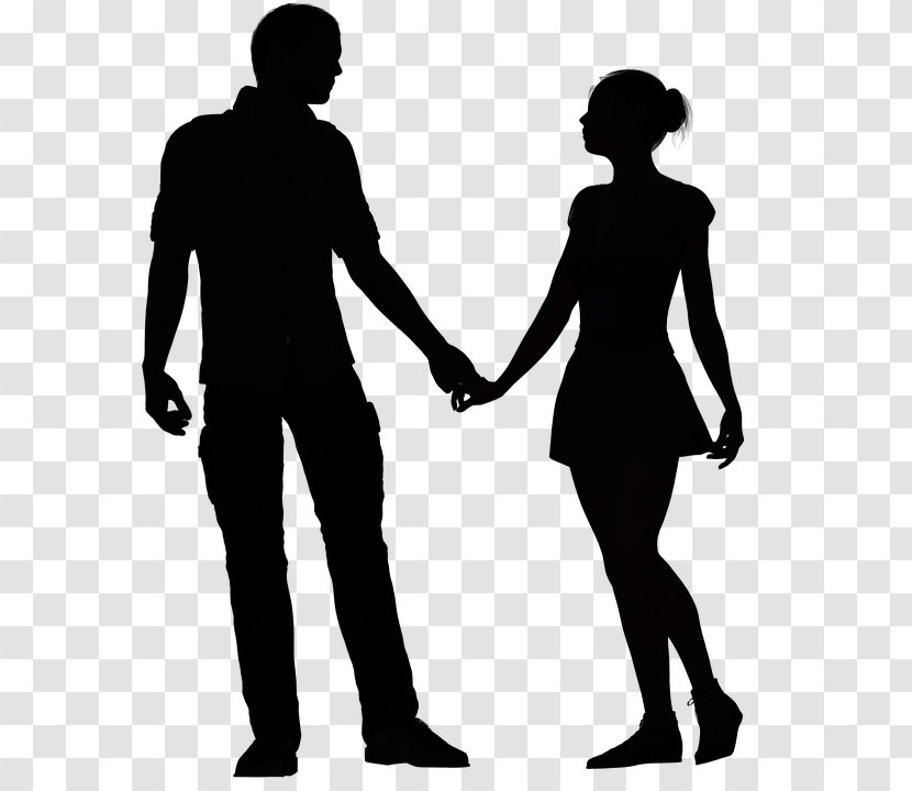Silhouette Couple - Joint Transparent PNG