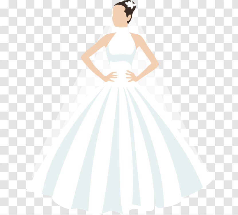 Wedding Dress Bride White Party Pattern - Tree - Bride,Wedding Transparent PNG