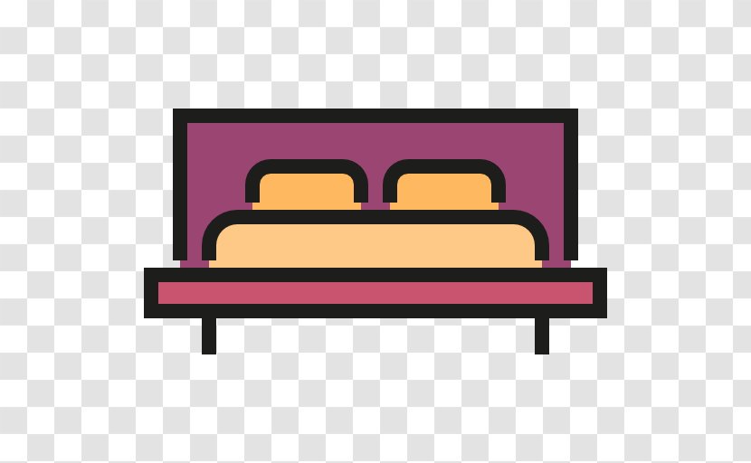 Double Bed - Rectangle - Purple Transparent PNG