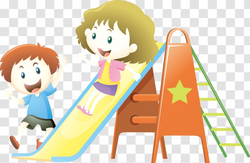 Child Playground Slide Illustration - Photography - Vector Happy The Kids Of Slides Transparent PNG