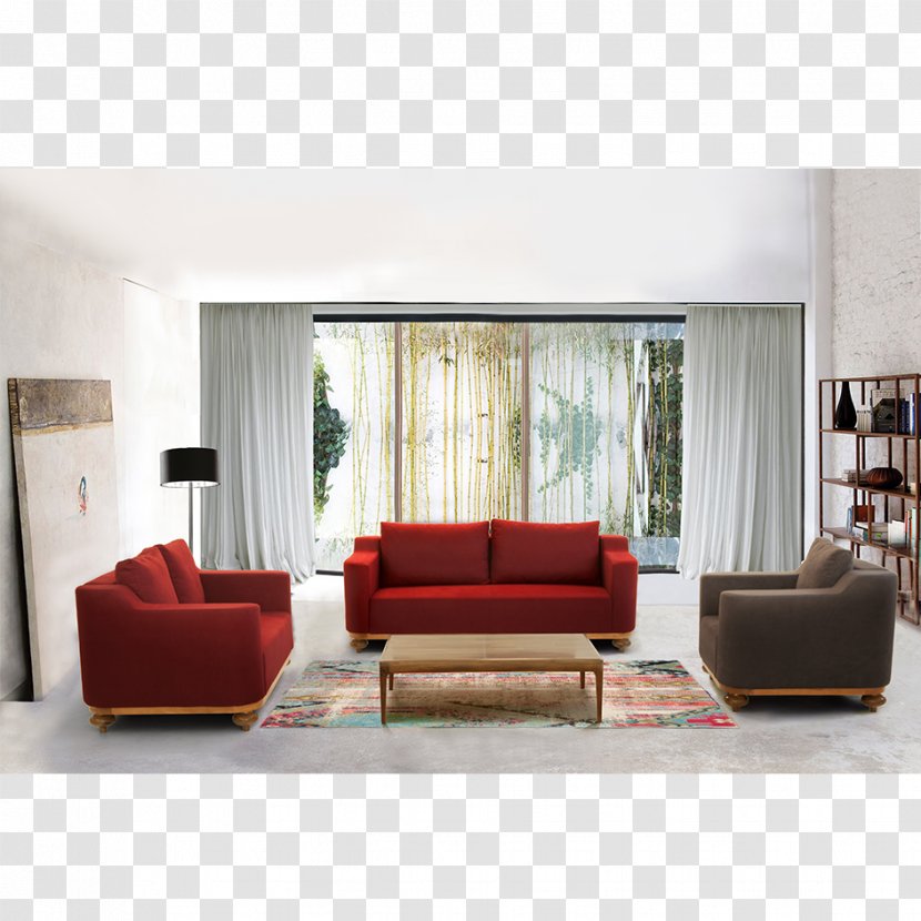 Loveseat Living Room Furniture Couch Interior Design Services - Bed Transparent PNG