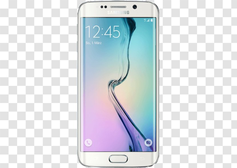 Samsung Galaxy S6 Edge Android Telephone Smartphone - Mobile Phones Transparent PNG