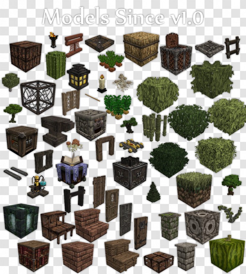 Minecraft 3D Modeling Texture Mapping Computer Graphics - Mod - Blocks Transparent PNG