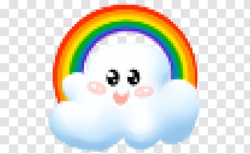 Minecraft Art Rainbow Desktop Wallpaper - Happy Cloud Transparent PNG