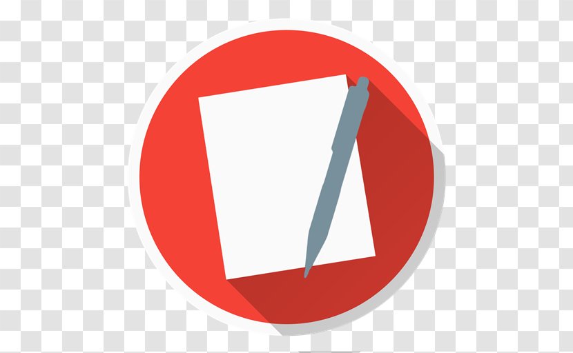 TextEdit MacOS - Red - Logo Transparent PNG