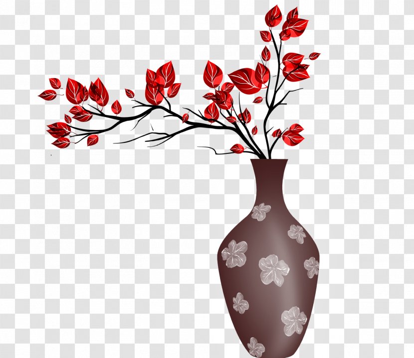 Vase Window Paper Wall Painting - Flowerpot - Brown Transparent PNG