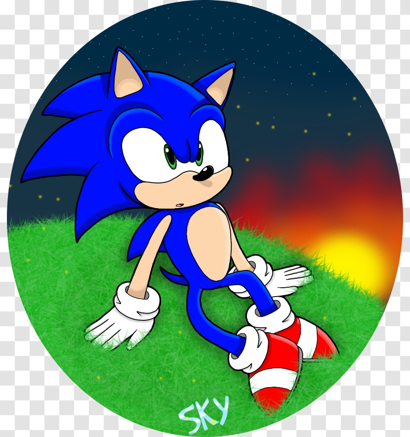 Knuckles The Echidna Sonic Chaos Art Character Starry Night - Sky Transparent PNG
