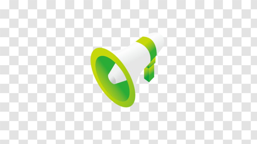 Cartoon Clip Art - Yellow - Green Speaker Transparent PNG