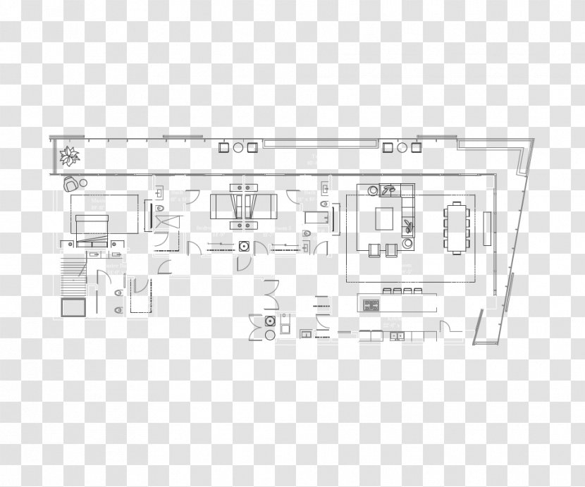 Floor Plan Line - Text - Satta Beach Residence Transparent PNG