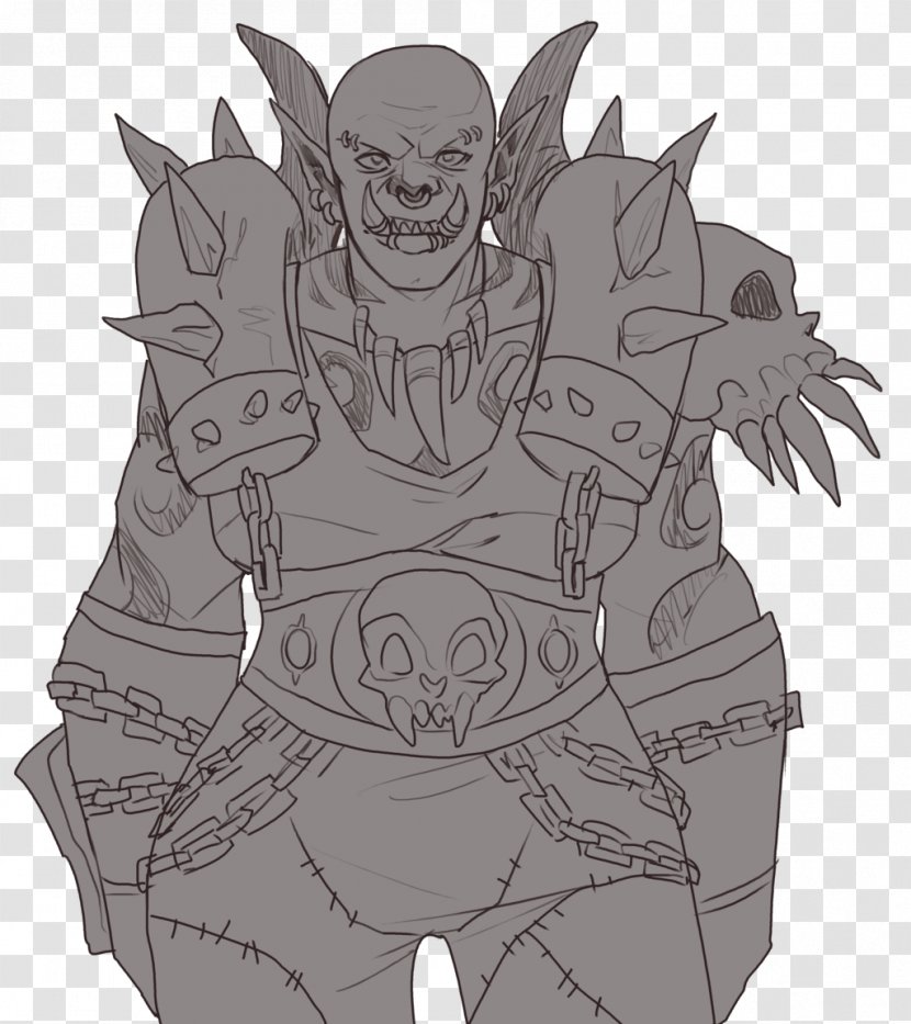 Grom Hellscream Garrosh Drawing World Of Warcraft - Demon Transparent PNG
