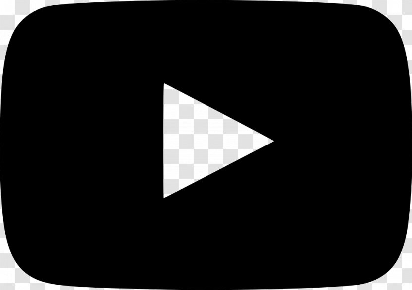 YouTube Play Button Black And White Clip Art - Youtube Transparent PNG