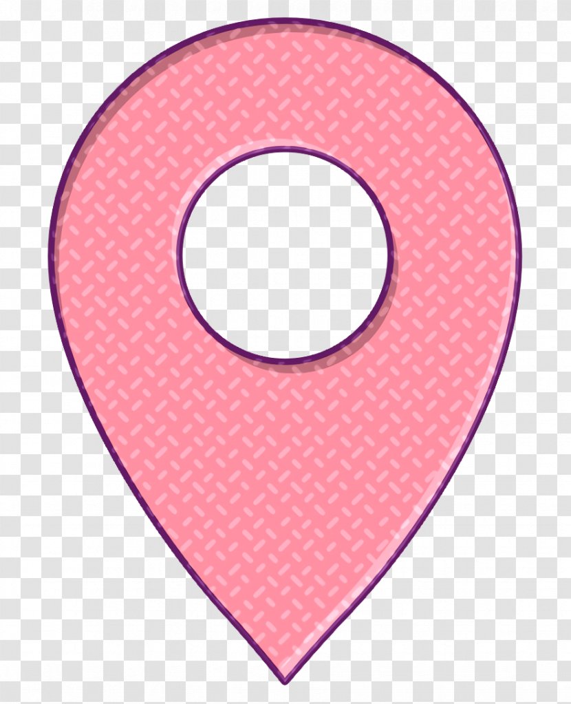 Gps Icon Location Map - Symbol - Pink Transparent PNG