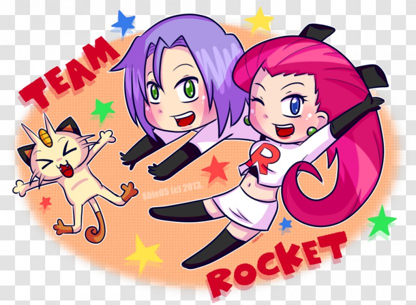 Ash Ketchum Team Rocket Jessie Misty Meowth - Flower - Pikachu Transparent PNG
