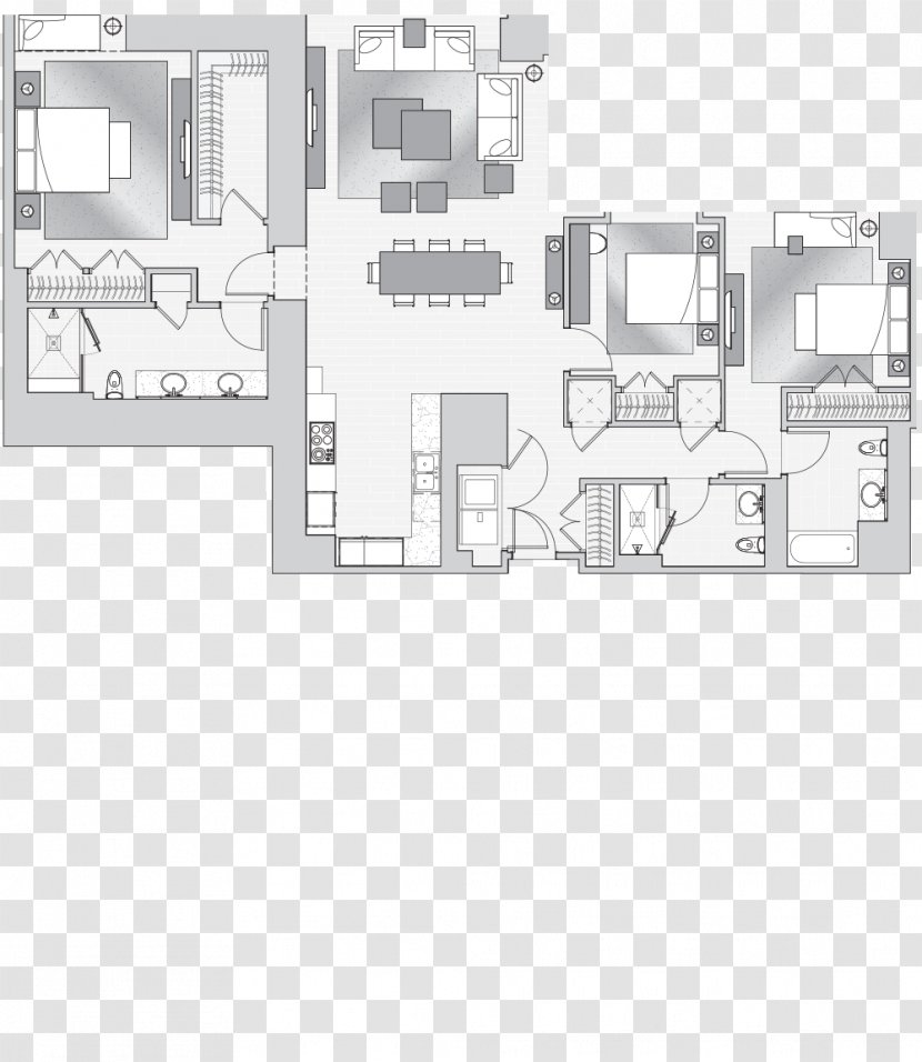 Floor Plan Line Pattern - Schematic Transparent PNG